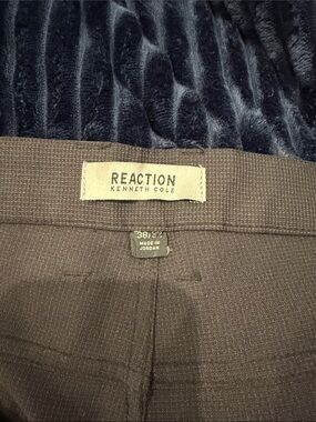Reaction Kenneth Cole Black Textured Dress Pants 38x32